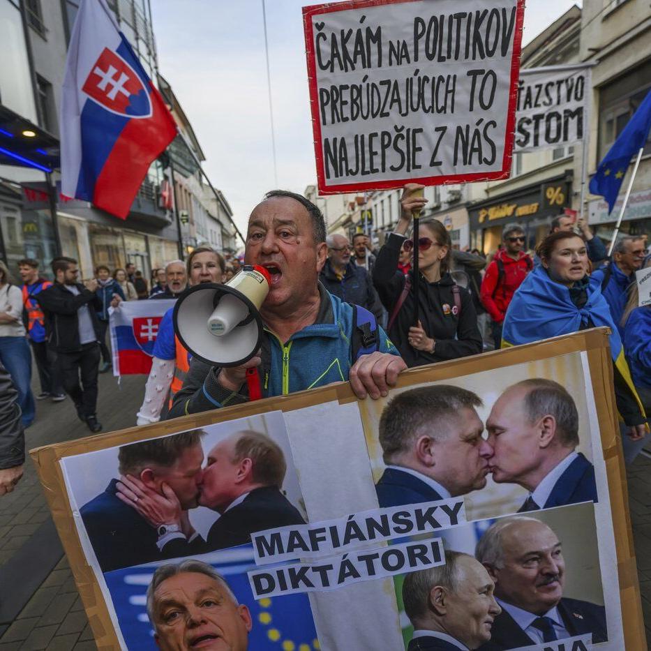 Slovaks rally to condemn legislation they say would harm nongovernmental groups